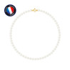 PERLINEA - Collier - Perles de Culture d'Eau Douce - Ronde 6/7 mm Blanc