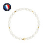 PERLINEA - Bracelet - Perles de Culture - Ronde 4/5 mm Blanc