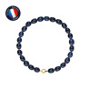 PERLINEA - Bracelet - Perles de Culture - Ronde 5/6 mm Noir