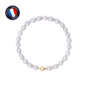 PERLINEA - Bracelet - Perles de Culture - Ronde 5/6 mm Rose