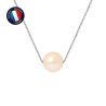 PERLINEA - Collier - Perles de Culture - Ronde 9/10 mm Rose