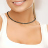 PERLINEA - Collier - Perles de Culture d'Eau Douce - Ronde 6/7 mm Noir