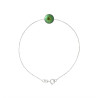 PERLINEA - Bracelet - Perle de Culture d'Eau Douce - Ronde 8/9 mm Vert Intense