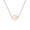 PERLINEA - Collier - Perle de Culture d'Eau Douce - Ronde 9/10 mm Rose