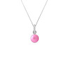 PERLINEA - Collier - Perle de Culture d'Eau Douce - Ronde 6/7 mm Rose Fushia