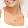 PERLINEA - Collier DUO - Perles de Culture d'Eau Douce - Ronde 5/6 mm Noir