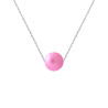 PERLINEA - Collier - Perle de Culture d'Eau Douce - Ronde 8/9 mm Rose Fushia