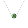 PERLINEA - Collier - Perle de Culture d'Eau Douce - Ronde 8/9 mm Vert Intense