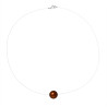 PERLINEA - Collier - Perle de Culture d'Eau Douce - Ronde 9/10 mm Chocolat