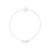 PERLINEA - Bracelet - Perle de Culture d'Eau Douce - Ronde 8/9 mm Blanc