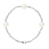 PERLINEA - Bracelet - Perles de Culture - Ronde 9/10 mm Blanc