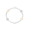 PERLINEA - Bracelet - Perles de Culture - Ronde 9/10 mm Multicouleur