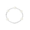 PERLINEA - Bracelet - Perles de Culture - Ronde 9/10 mm Blanc