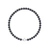 PERLINEA - Bracelet - Perles de Culture - Ronde 4/5 mm Noir