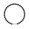 PERLINEA - Bracelet - Perles de Culture - Ronde 5/6 mm Noir