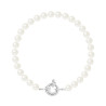 PERLINEA - Bracelet - Perles de Culture - Ronde 6/7 mm Blanc