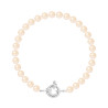 PERLINEA - Bracelet - Perles de Culture - Ronde 6/7 mm Rose