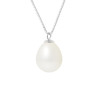 PERLINEA - Collier - Perles de Culture - Ronde 9/10 mm Blanc