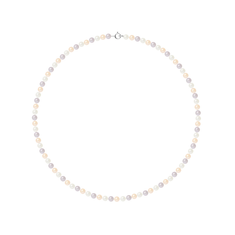 PERLINEA - Collier - Perles de Culture - Ronde 4/5 mm Multicouleur