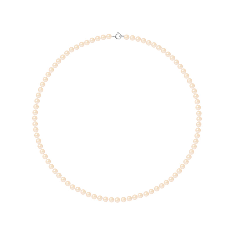 PERLINEA - Collier - Perles de Culture - Ronde 4/5 mm Rose