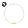 PERLINEA - Bracelet - Perles de Culture - Ronde 5/6 mm Blanc