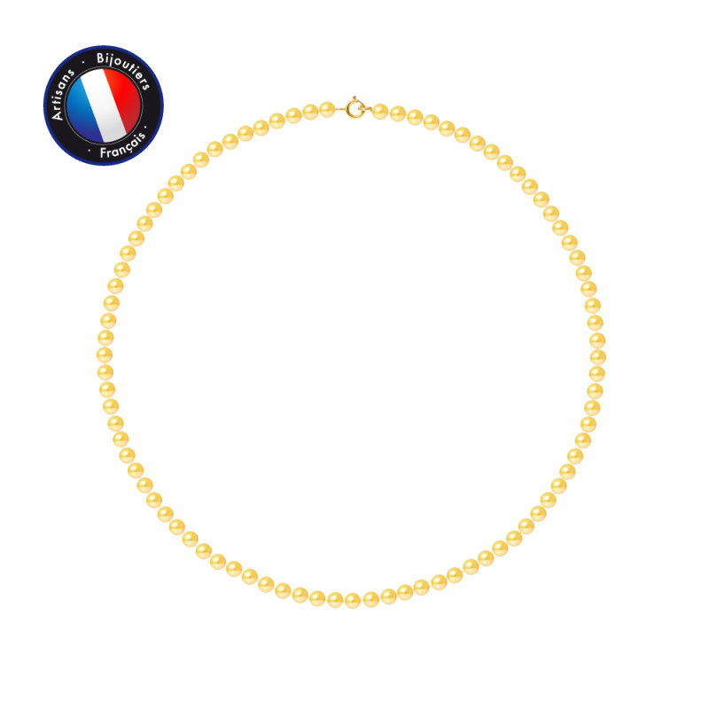 PERLINEA - Collier - Perles de Culture - Ronde 4/5 mm Or