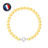 PERLINEA - Bracelet - Perles de Culture - Ronde 6/7 mm Or